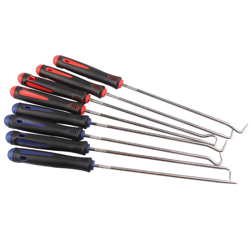Extended Length Car Seal Hook & Screwdriver Set - 4 Pieces for Tire Repair and Sealing Ring Removal