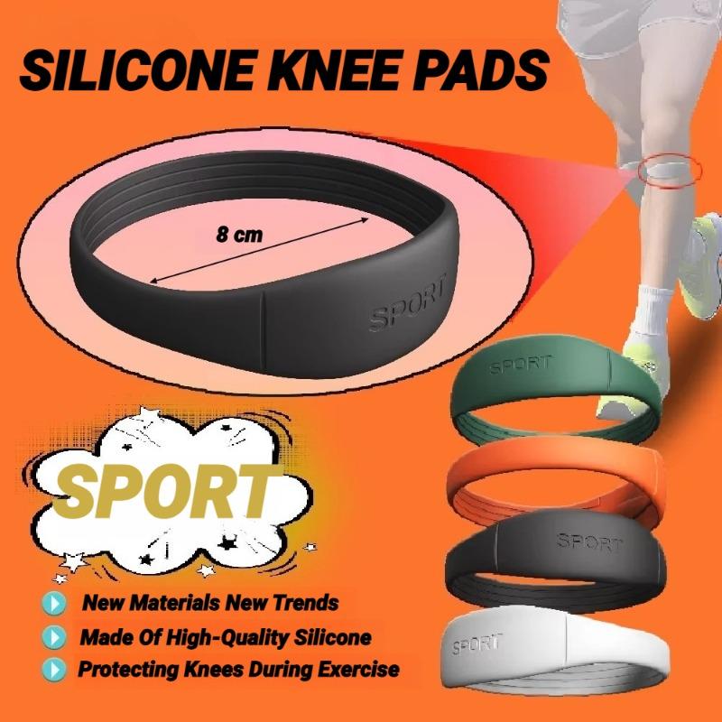 2Pcs Silicone Patella Tendon Knee Straps Support Care Strap Fixed Protection Flexible Sports Band Patellar Strape Brace Shock