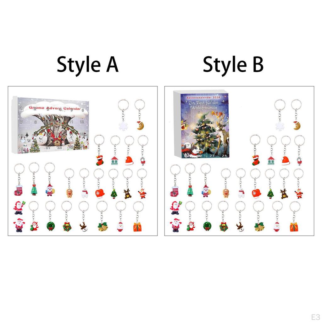 24Pcs Christmas Tree Hanging Figurine Ornament Xmas Figure Toys