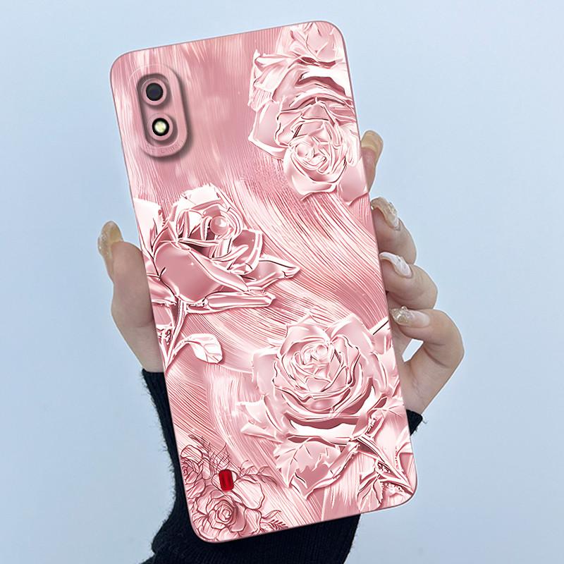 For Samsung Galaxy A10 A10s M01S Case Simplicity Painting Liquid Soft Silicone Cover for Samsung A10 A105F A10S SM-A107F Casing