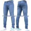 2021 Europäische Elastische Slim Fit Herren-Jeanshose - Schwarz