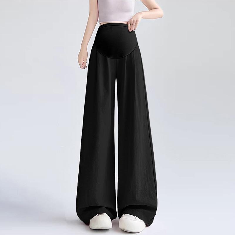 Maternity Wide-Leg Ice Cool Pants - Spring/Summer Casual Petite Long Pants XL