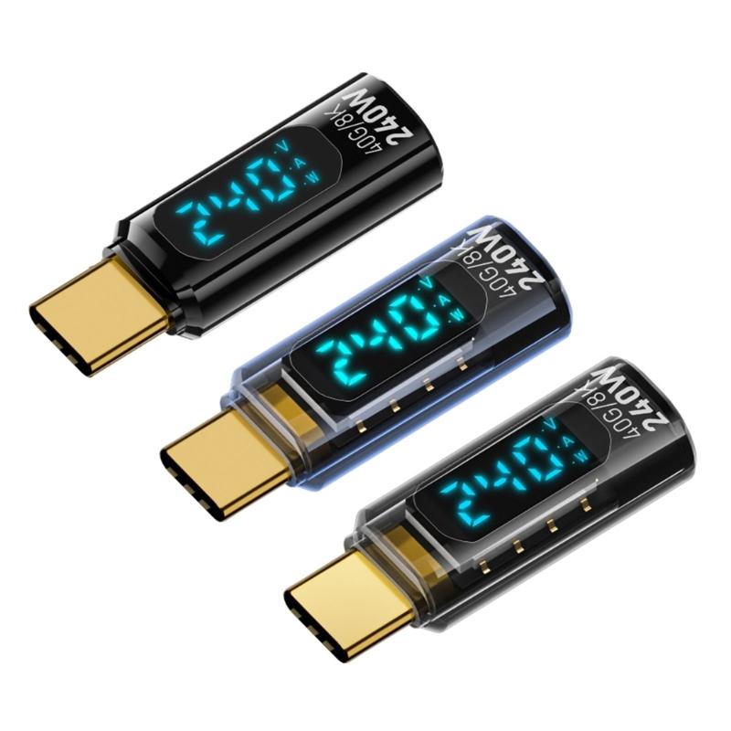 Fast 240W Type C Connectors Highly Power USB C Adapter With LED Indicator Supports 8K60Hz Video And 40Gbps Data Transfer