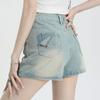 Unique Classic Versatile Youthful Skirt Pants Day High Waist Bustier Skirt Versatile A-line Package Hip Skirt Ladies Summer Fashion Denim Short Skirt