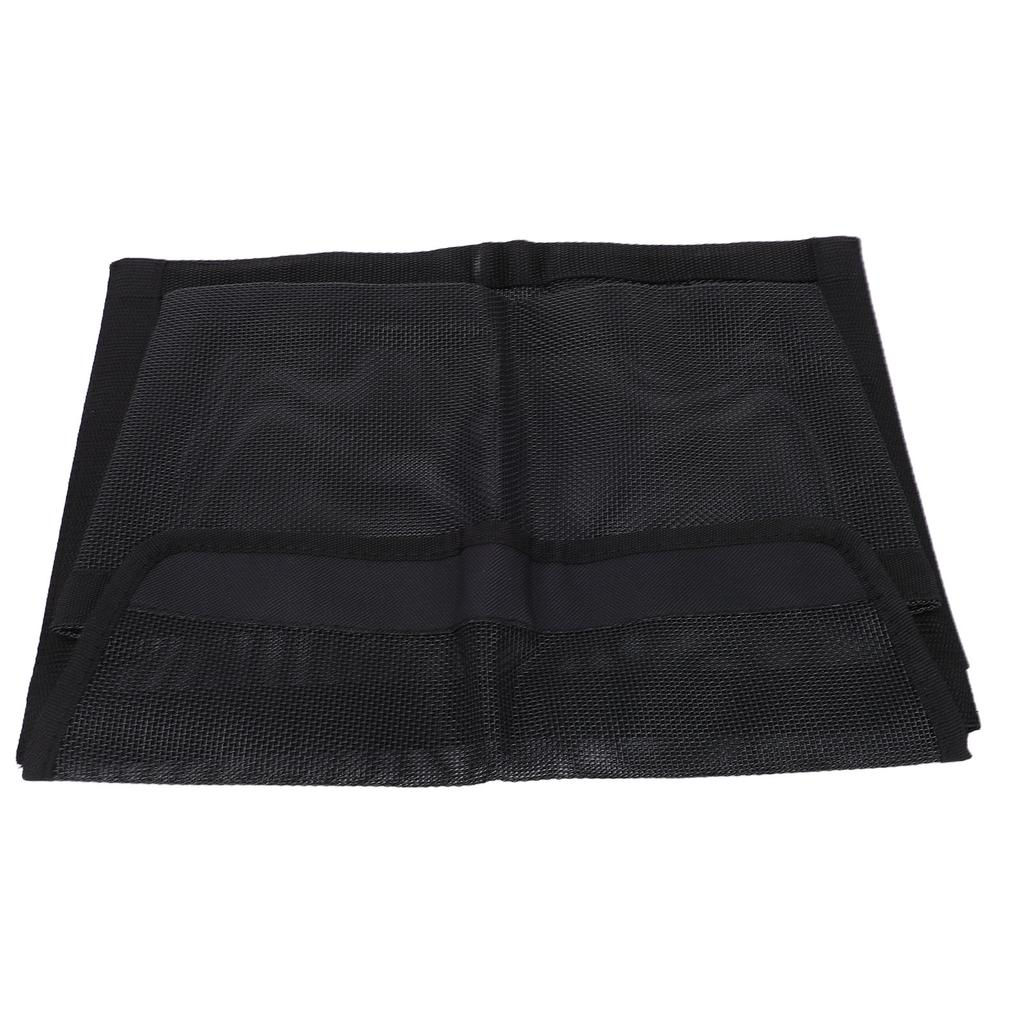 Boat Storage Bag Multifunctional Portable Self Adhesive Bake Lining Mesh Boat Organizer for Outdoor Black