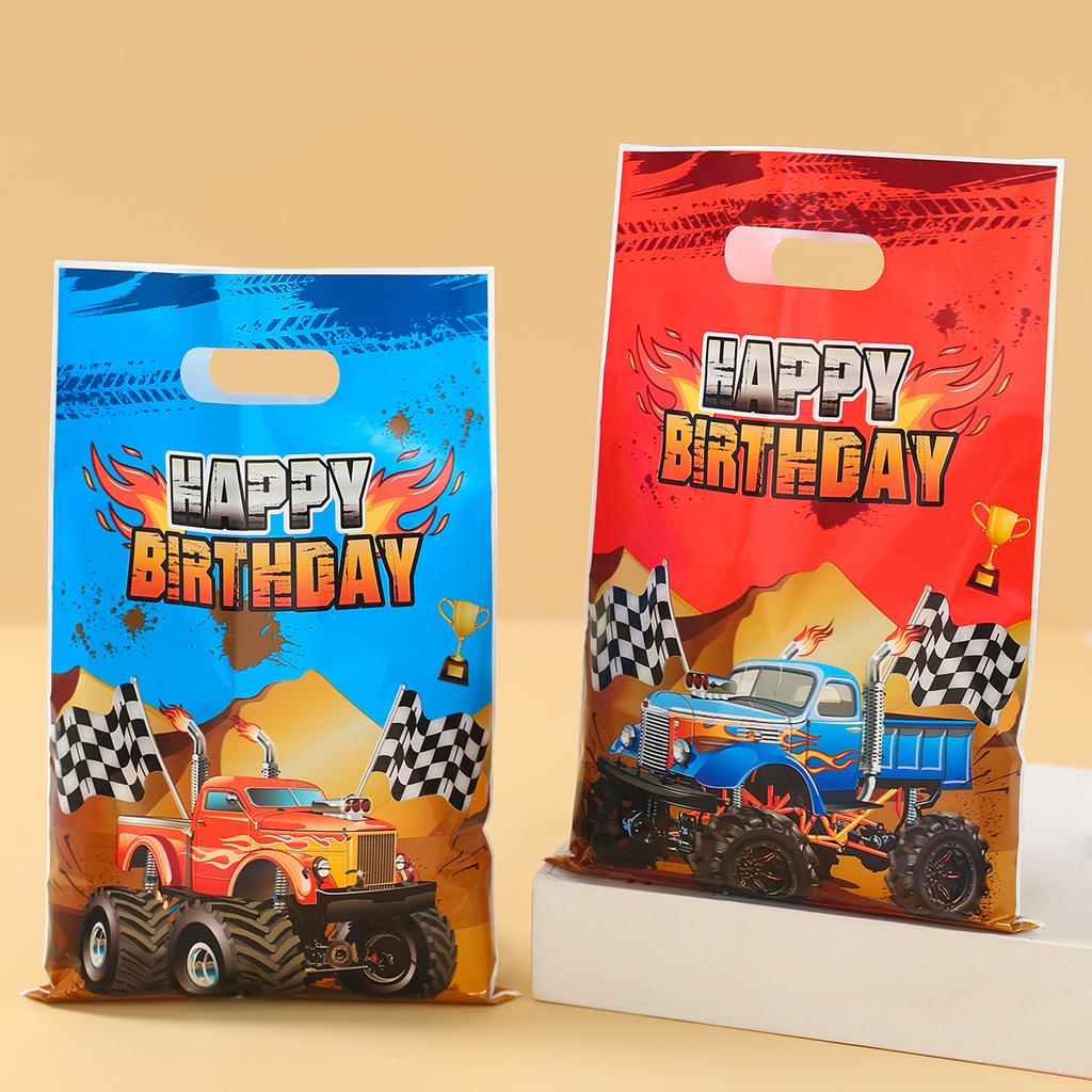 Monster Truck Candy Bags Gift Packing Biscuit Bags Birthday Party Decor Kids Wedding Birthday Party Supplies Favor Baby Shower