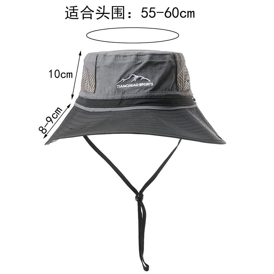 New men's and women's quick-drying bucket hat outdoor mountaineering hiking sun hat sun protection fishing hat foldable sun hat
