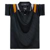 Ice Feeling Breathable Mesh Sports Short-sleeved T-shirt Men's Thin Ice Silk Quick Dry Clothes Plus Size