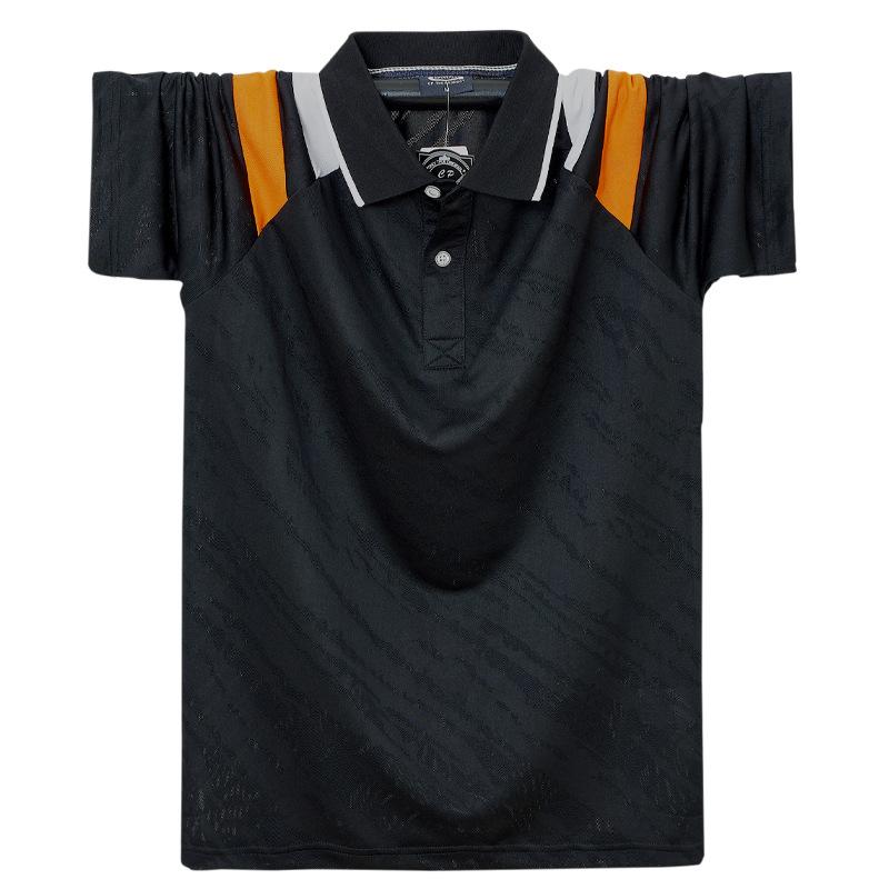 Ice Feeling Breathable Mesh Sports Short-sleeved T-shirt Men's Thin Ice Silk Quick Dry Clothes Plus Size