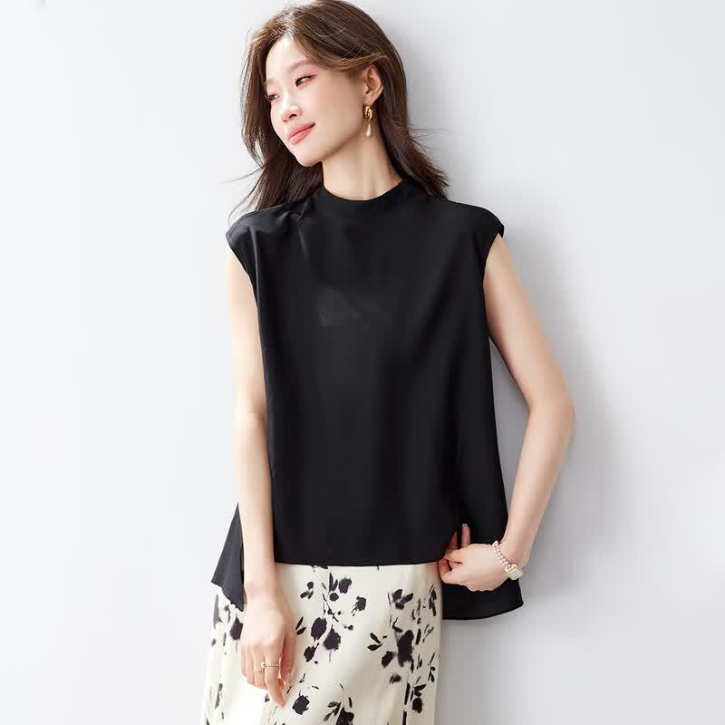 Srcr Women s Silk Crepe De Chine Sleeveless Top 40