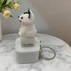 Fidget Clicker Animal Keychain Sound Light Design Puppy Cow Voice Pendant Mini Sensory Toy for Purse Backpack