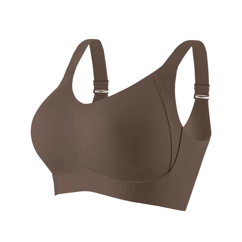 Traceless beautiful back, large size, fat mm underwear, large breasts, small anti-sagging, thin breasts, breathable, no steel ring bra.