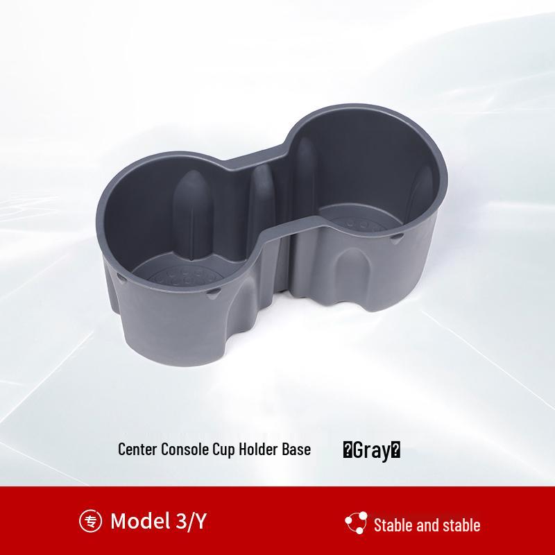 Silicone Cup Holder Mat & Storage for Tesla Model 3/Y Console