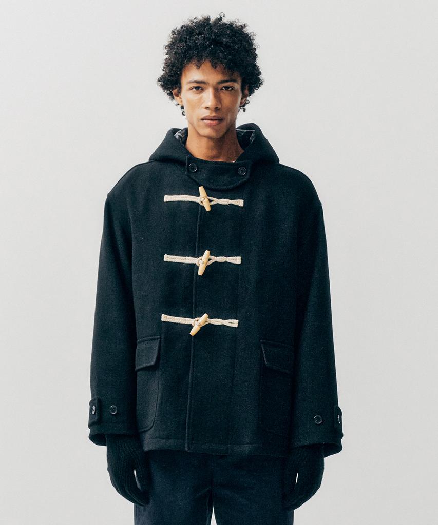 Yale Wool Blended Short Duffle Coat_Light Beige