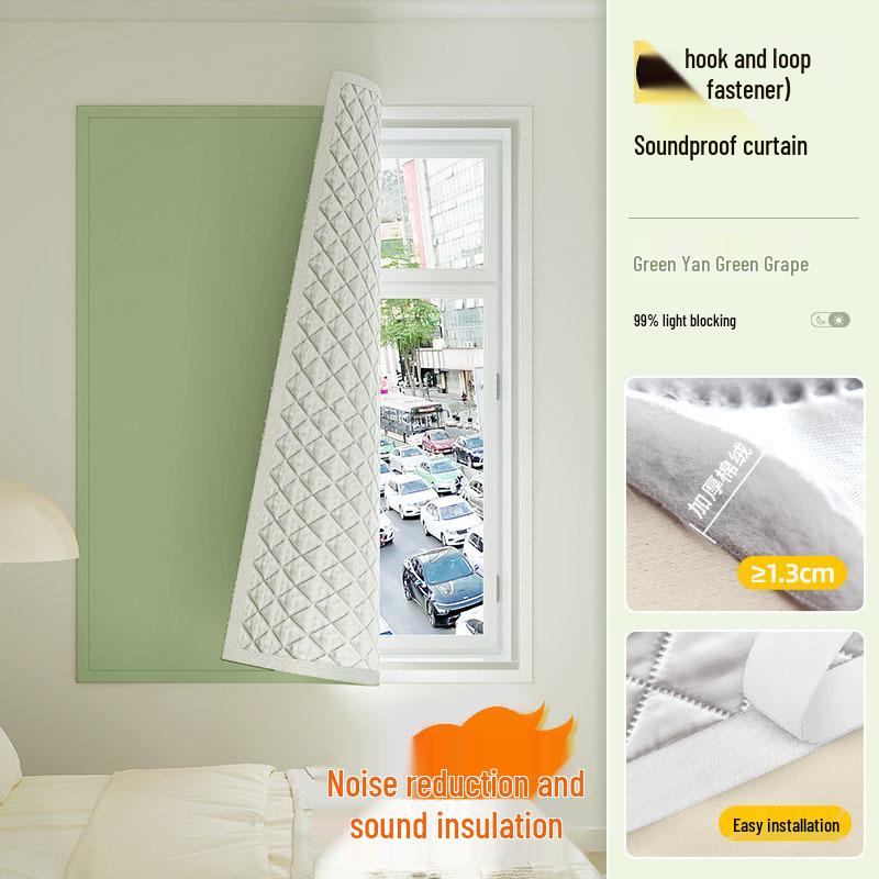 Soundproof Velcro Blackout Window with Easy Installation
