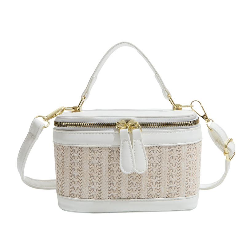 

Сумка в стиле tide женская летняя новая плетёная комбинированная сумка через плечо текстурная портативная сумка-мессенджер маленькая квадратная сумка