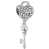 2pcs /Lot 45 Styles Key &Lock Sparkling Beads Charm Pendant Fit Diy Original Bracelets Necklaces For Women Men Jewelry Making