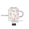 Love Glass Mug With Diamond Handle, High-Value Drinking Cup, Milk Coffee Cup For Girls