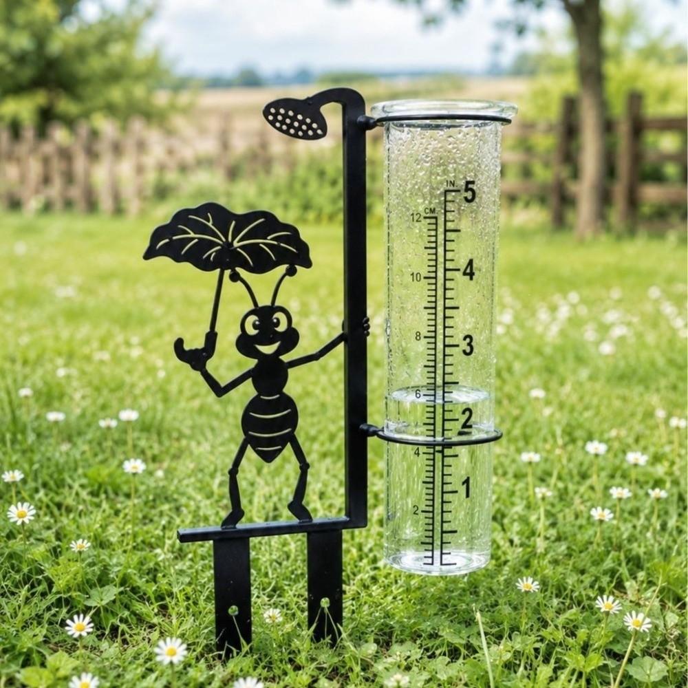 Clear Tube Garden Rain Gauge Dual Scale Rainfall Gauge New Outdoor Rain Gauge  Patio Planter