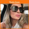 Classic Vintage Square Frame Oversized Sunglasses For A Stylish Timeless Look
