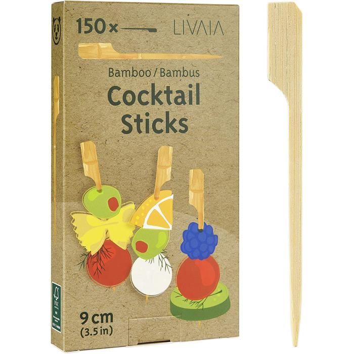Brochettes Fingerfood 150x Brochettes Fingerfood Bambou Et Bâtonnets Cocktail 9cm