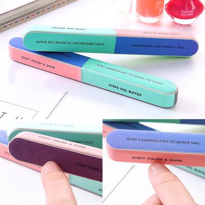 Professional Beauty Tools Pedicure Nail Care 7 Sided Nail Files Sanding Buffer