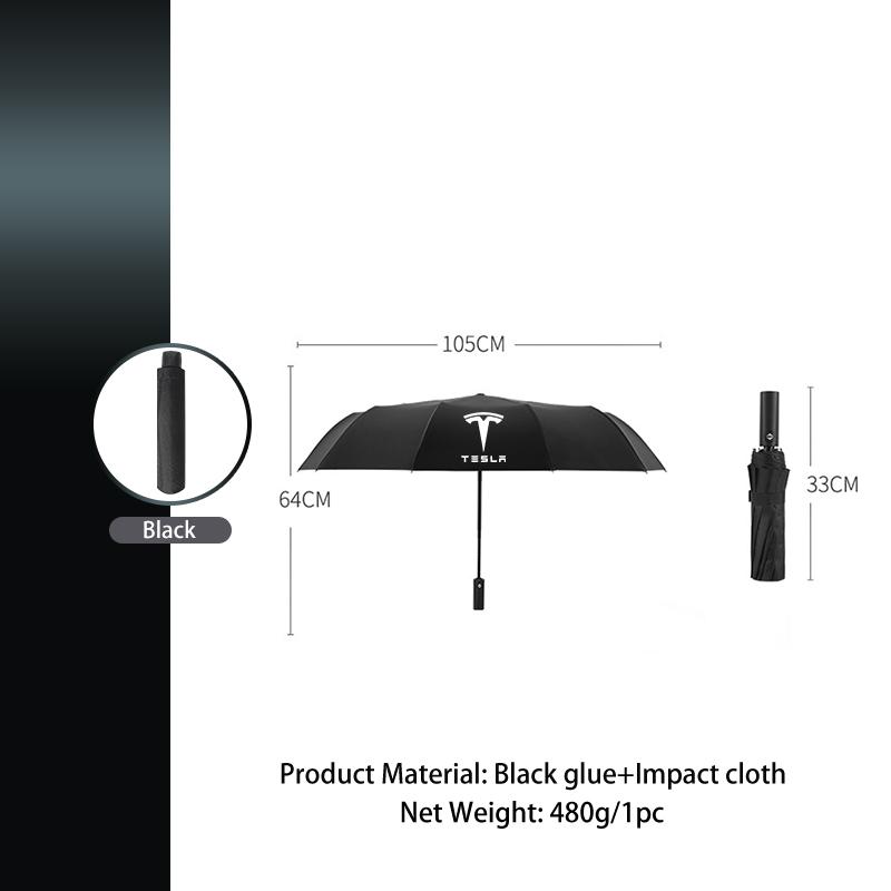 Car Fully Automatic Folding Umbrella Sunshade Accessories Valve For Tesla Model 3 Model S Model X Model Y Roadster