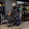 Fashionable Korean Style Women Long Cotton Jacket Large Size Loose Thick Coat