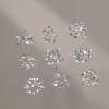 50Pcs Mini Shaped Crystal Diamond Nail Decorations Flat Bottomed Rhinestone Mixed Color Glass Gemstone Diy Manicure Accessory