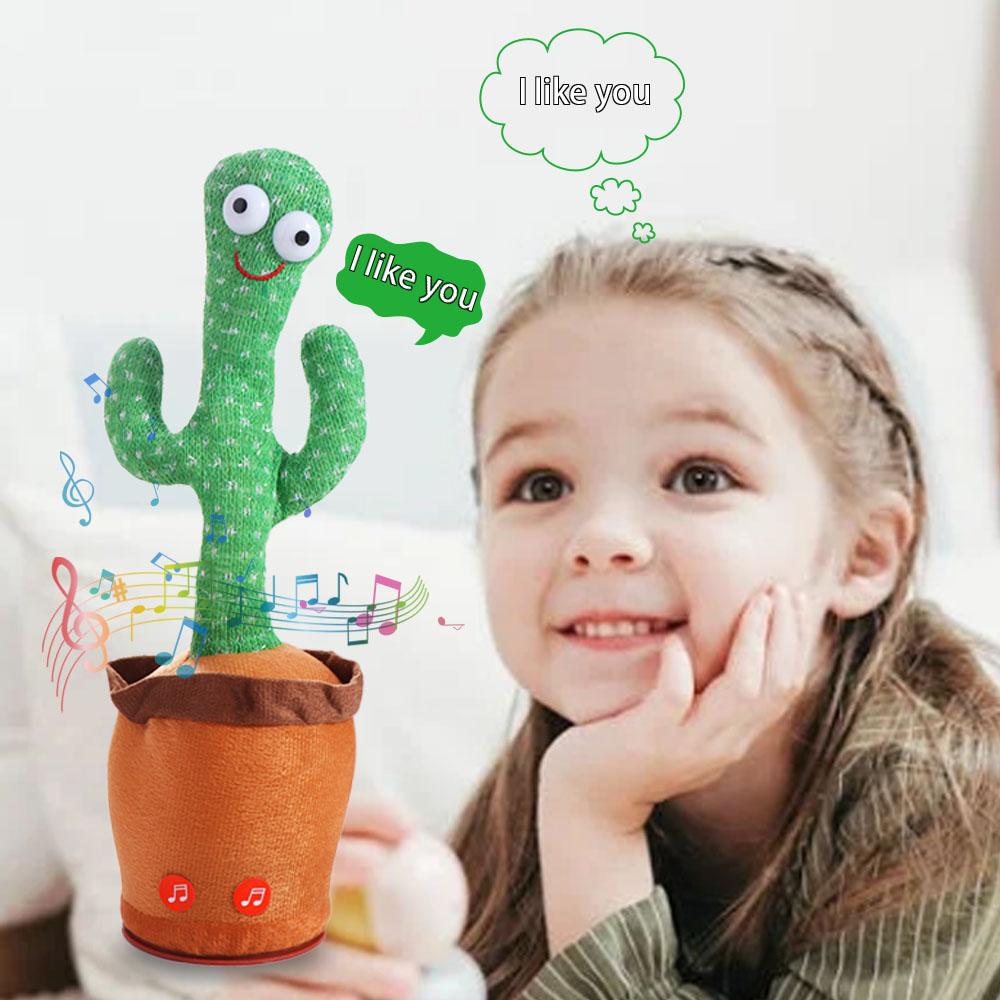 Dancing Cactus Electronic Dancer Toy Talking Dancing Plush Toys Electronic Dancer Cactus  Children
