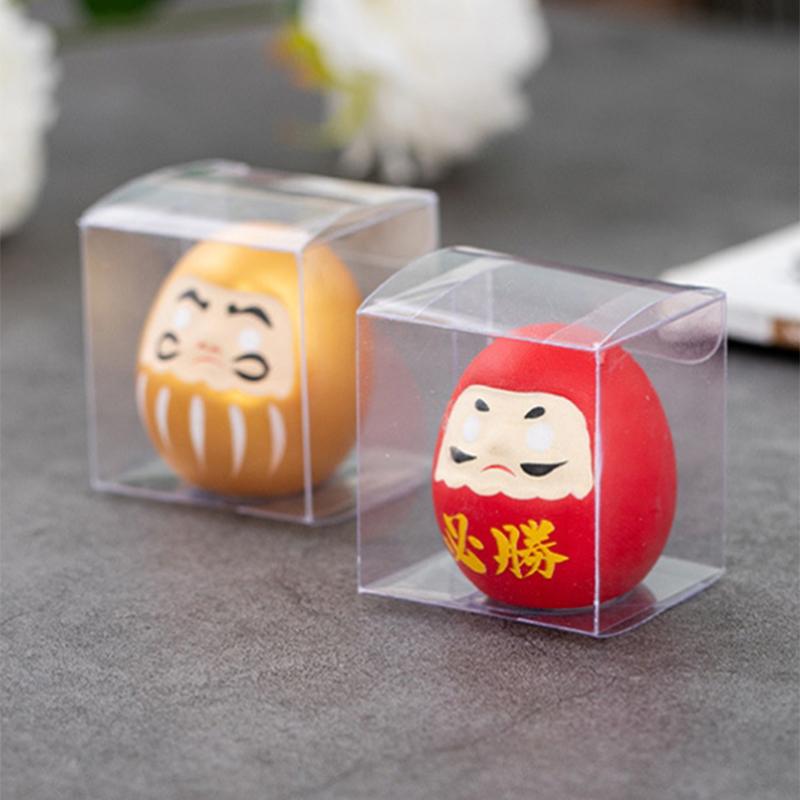 Japanese Ceramic Daruma Doll Crafts Inspired Wealth Prosperity Decor Lucky Charm Fortune Ornament Landscape Home Desk Decor