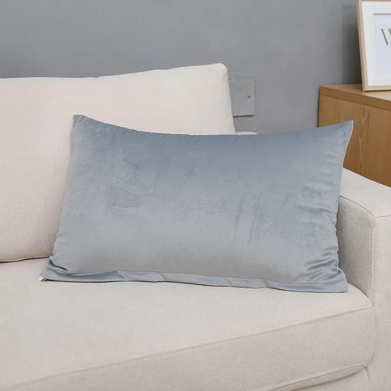 30X50/40X60/60X80CM Velvet Rectangular Throw Pillow Cover Large Size Waist Cushion Cover Decor Home Decorative Pillowcase