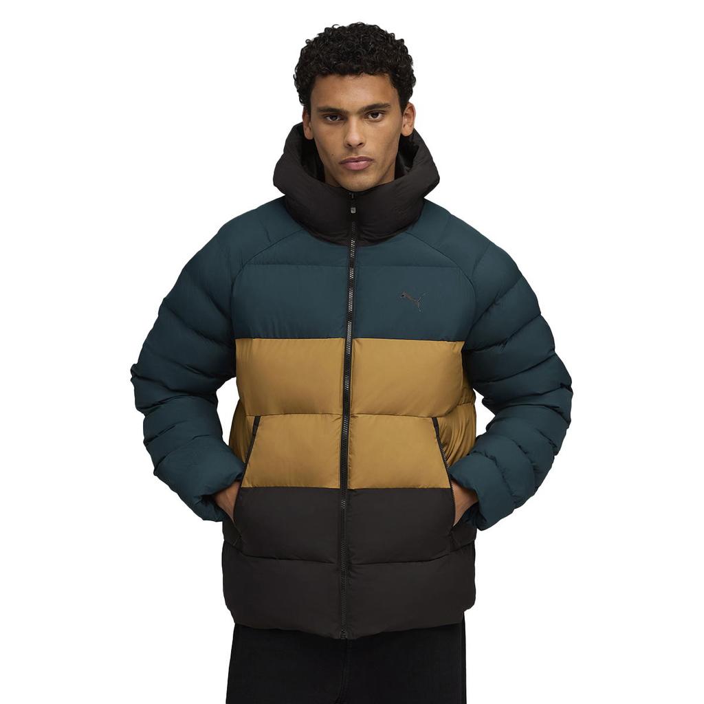 Puma MONO HOODED Men's Down Jacket Green 68836775 R L