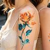 huaqianguhh 5 Sheets Butterfly Tattoo Stickers, Waterproof Temporary Flower Tattoos, Colorful Face Body Tattoos for Parties Night Club Music Festival