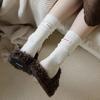Cotton Middle Tube Socks Heel Label Warm Socks Fashion Knitted Socks  Autumn