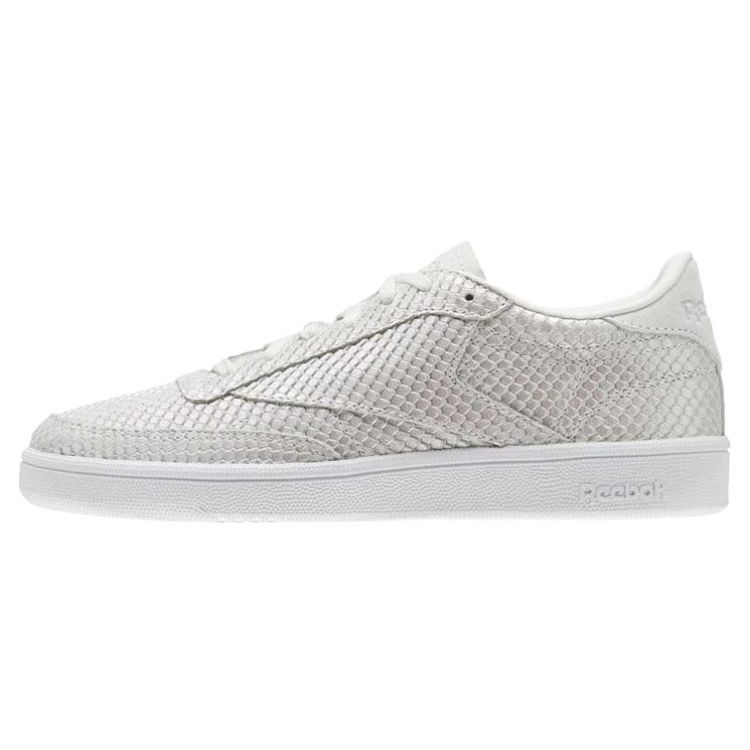 

Reebok Club C 85 Casual Comfortable Low-Top Sneakers Women sneakers Silver White CM9788 35.5