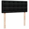 Vidaxl Continental Bed With Mattress, Black, 120X190 Cm, Fabric