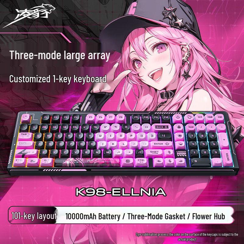 LingBao K98 Wireless 101-Key Hot-Swappable Mechanical Gaming Keyboard