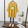 Women's Round Neck Short Sleeve Maternity Nursing T-Shirt Straight Mid Length Cartoon Print Plus Size Korean Casual Breastfeeding Top 2023 Summer