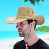 Hat Men's Big Eaves Sun Hat Outdoor Beach Hat Sun Hat Men's Hat Mountaineering Hat Panama Cowboy Hat
