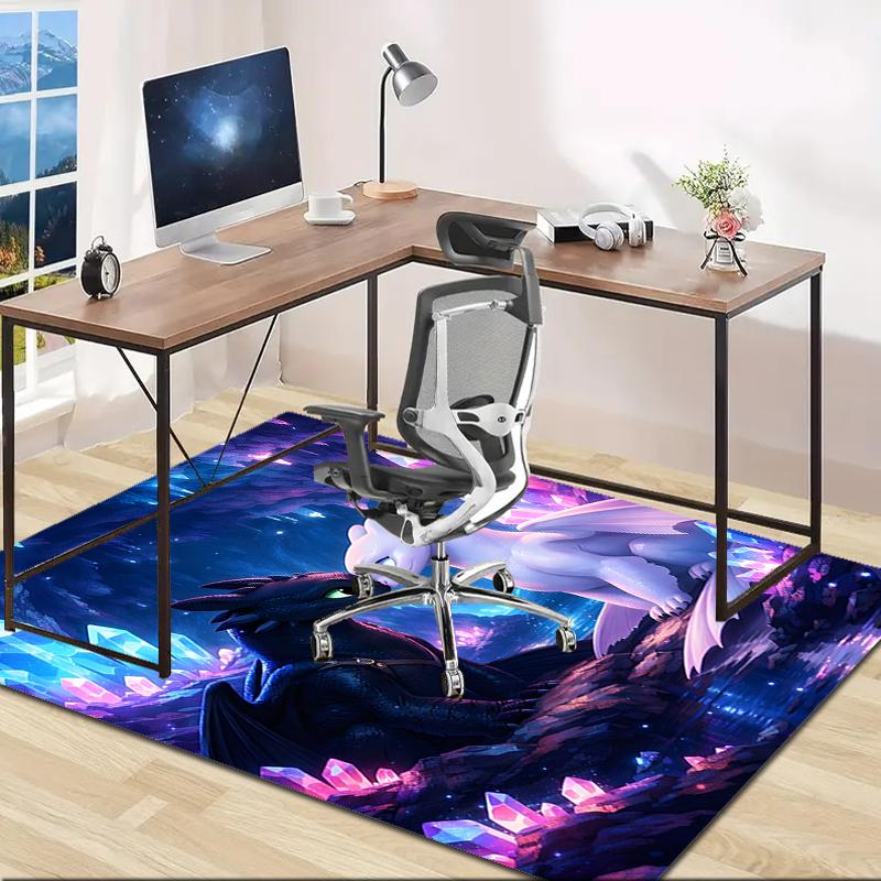 1pc Toothless2 Design Area Rug - Non-Slip, Soft & Cozy Floor Mat for Living Room, Bedroom, Office - Indoor/Outdoor Decorative Carpet