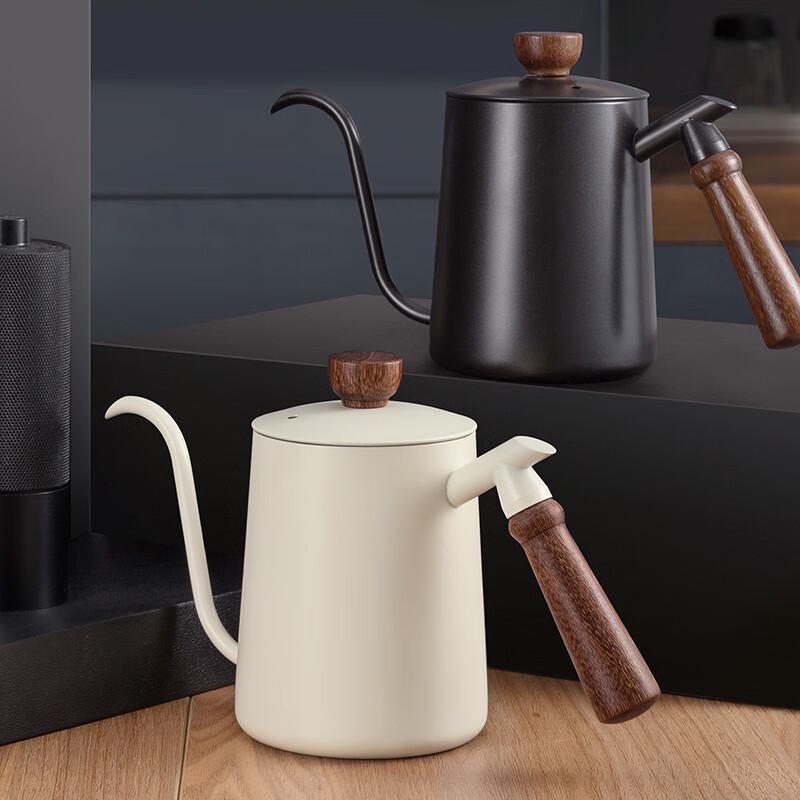 

Pabe 600 мл Чайник из нержавеющей стали с деревянной ручкой для заваривания кофе методом пуровер