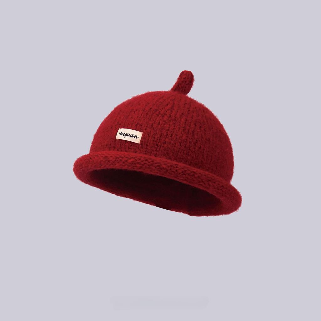 1pc Warmth Knitted Bucket Hat,unisex Leisure Warmth Breathable Pullover with Brim for Outdoor Activities,daily Commute,holiday