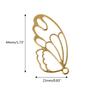 5pcs Wings Feather Resin Frames Open Bezels Setting Blank Pendant Jewelry Making