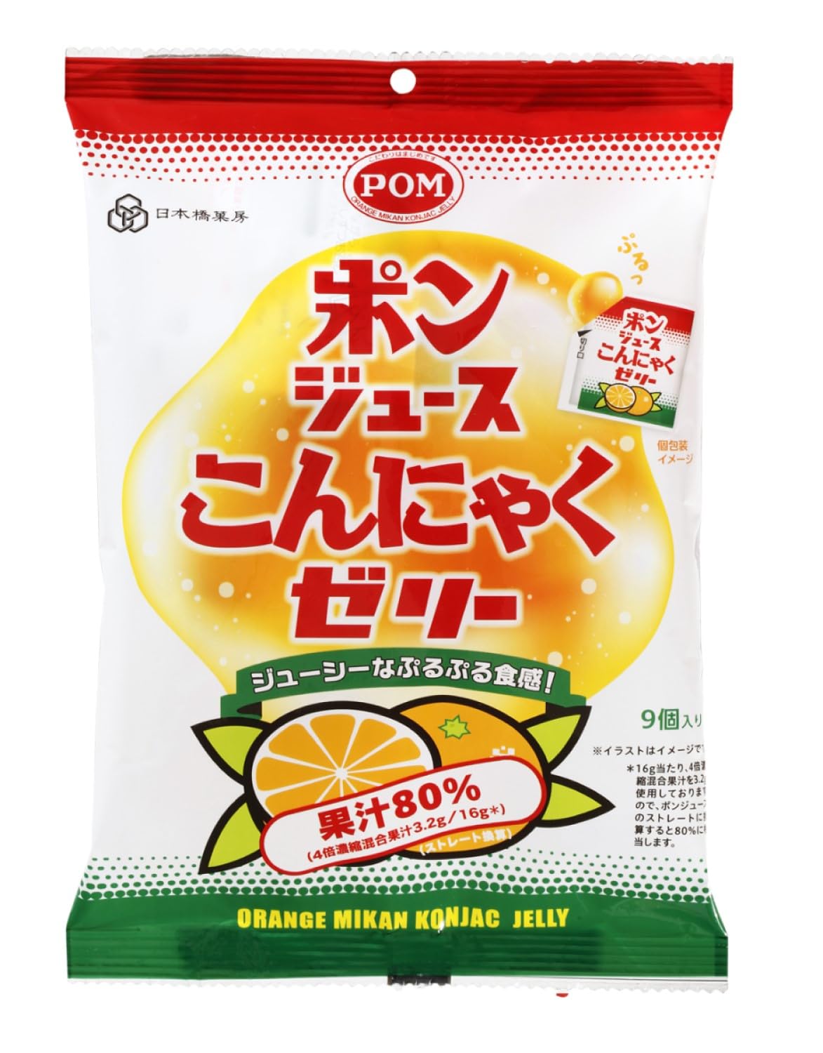 

Kokubu Pon Juice Konjac 144g x 5 bags Jelly,