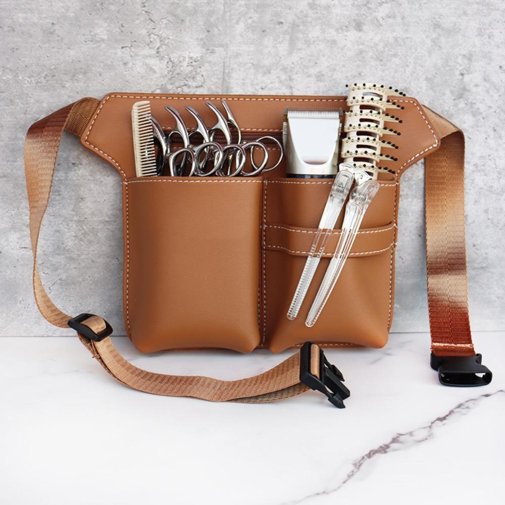 Hairdressing Clips Comb Case PU Leather Bags Holder Tool Hair Scissor Bag Hairdressers