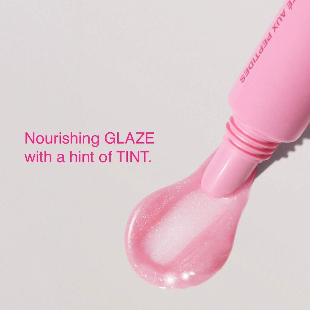 Rhode Peptide Lip Tint Nourishing Glaze 0.3oz 10ml   Jelly Bean   Shimmery Sheer Baby Pink