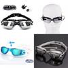 Premium Swimming Glasses Waterproof And Anti-fog Colorful Plating Small Mirror Racing Set For Crystal Clear Vision