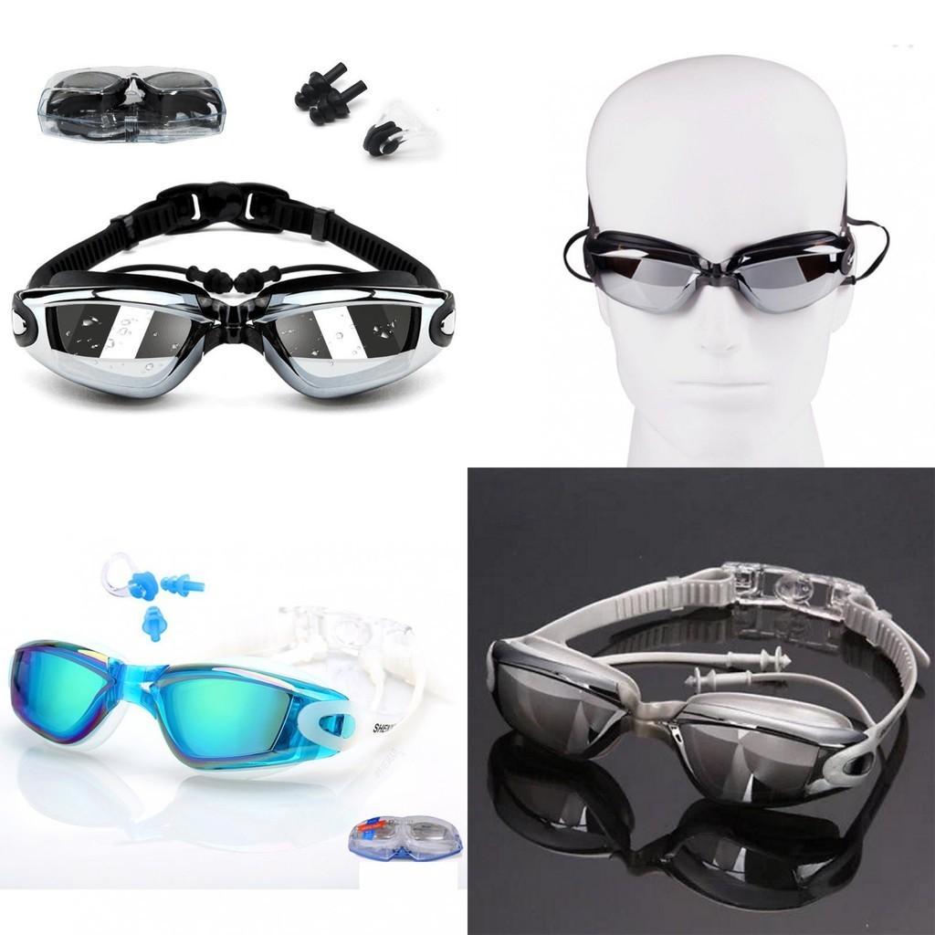 Premium Swimming Glasses Waterproof And Anti-fog Colorful Plating Small Mirror Racing Set For Crystal Clear Vision