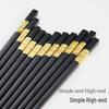 NHZHIW Black Alloy Chopsticks